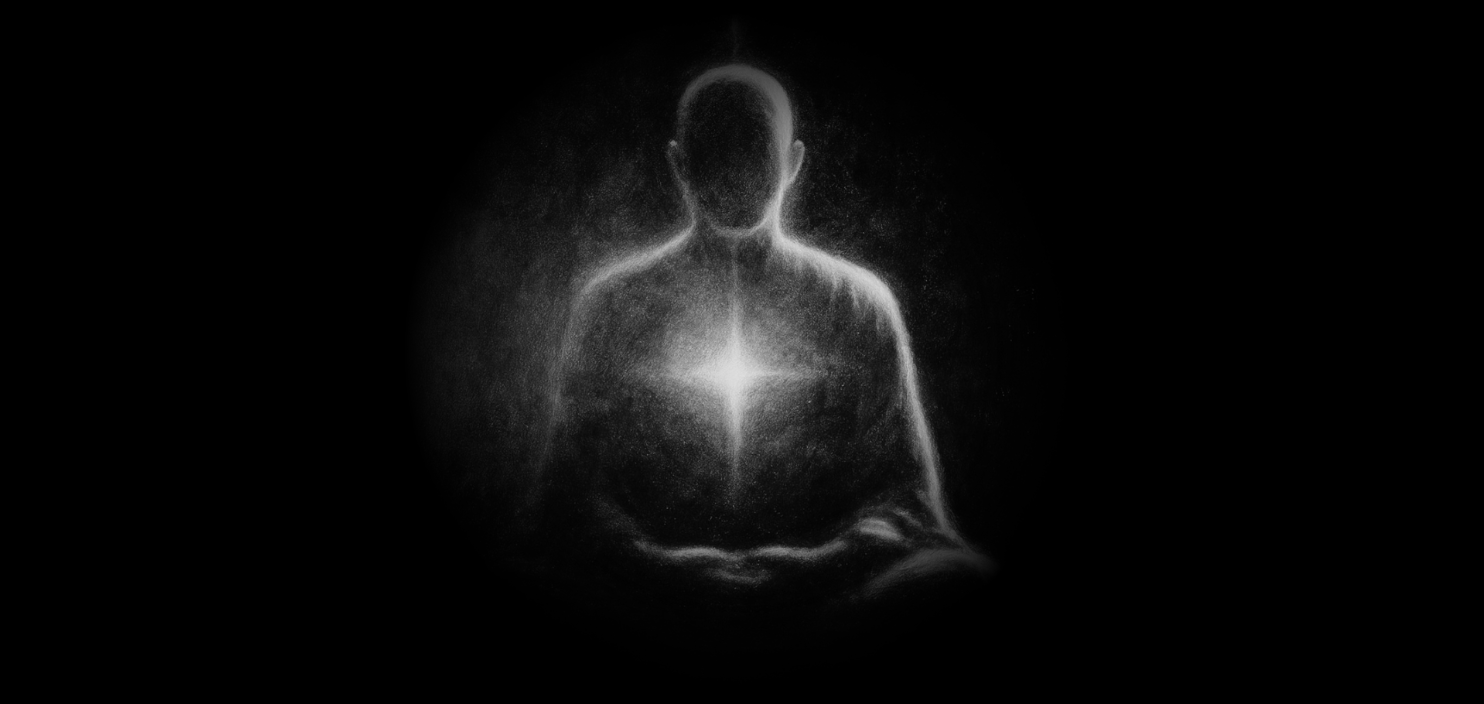 Meditation silhouette background